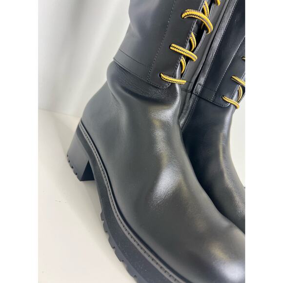 NWT! Christian Dior D-Road High Leather Boots, Size 39 - Picture 6 of 10